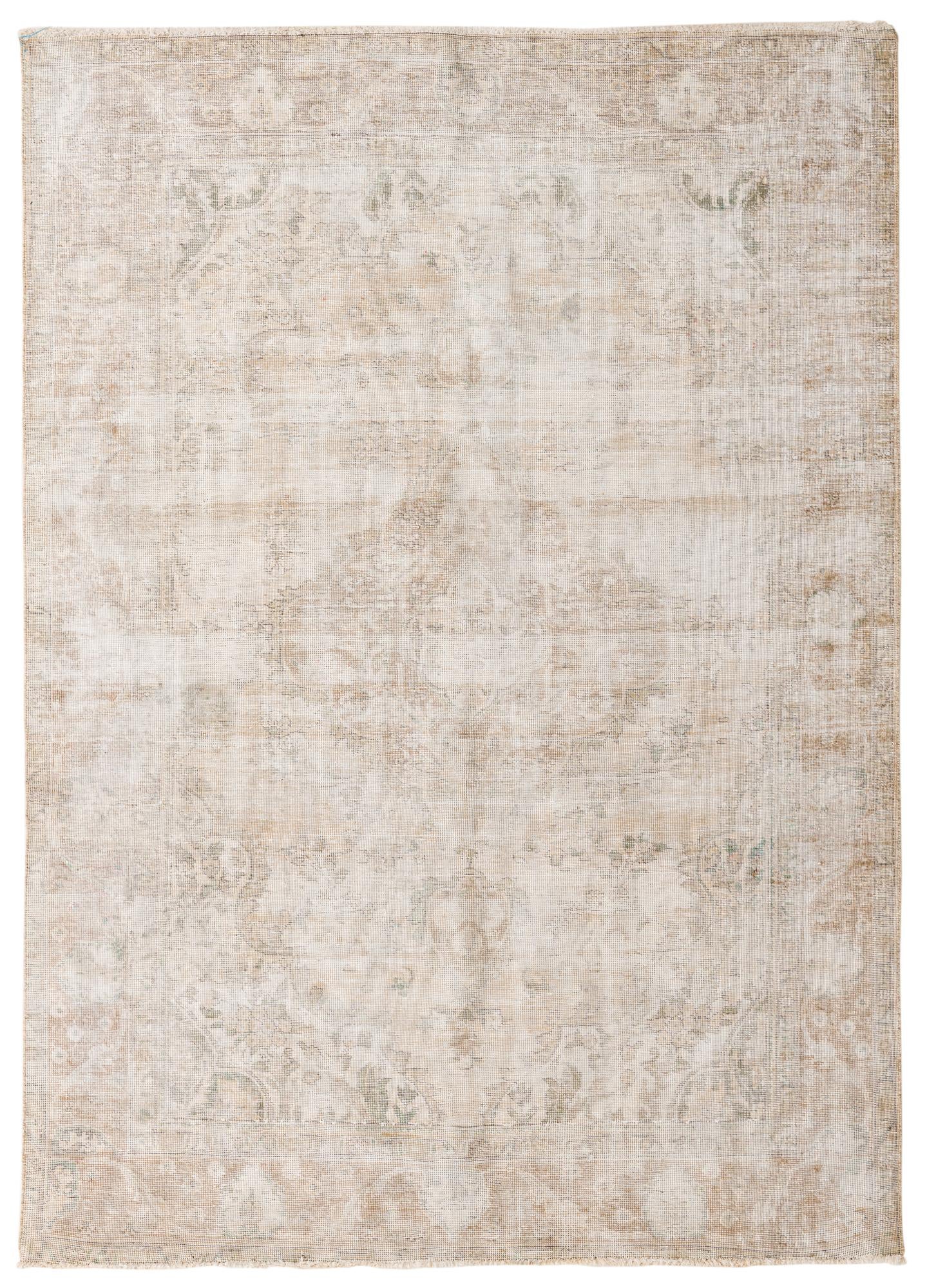 6' 5 x 9' 1 Hand Knotted Ultra Vintage Persian Wool Rug