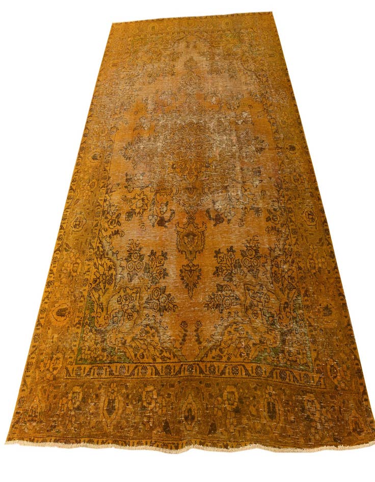 Detail image of 6' 9 x 9' 4  Hand Knotted Ultra Vintage Persian Wool Rug