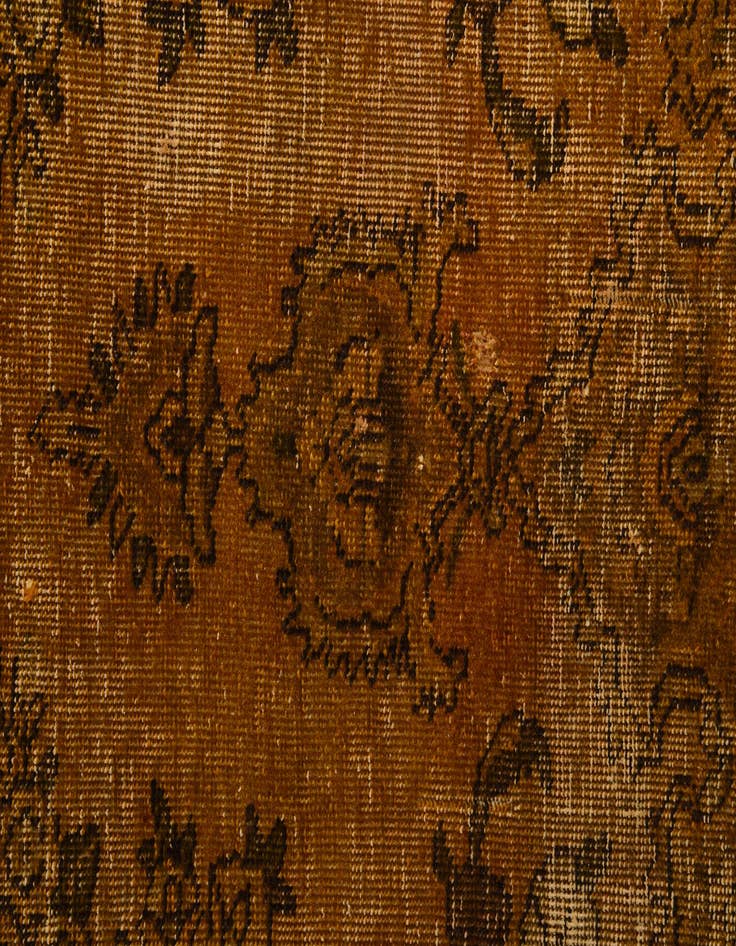 Detail image of 6' 9 x 9' 4  Hand Knotted Ultra Vintage Persian Wool Rug