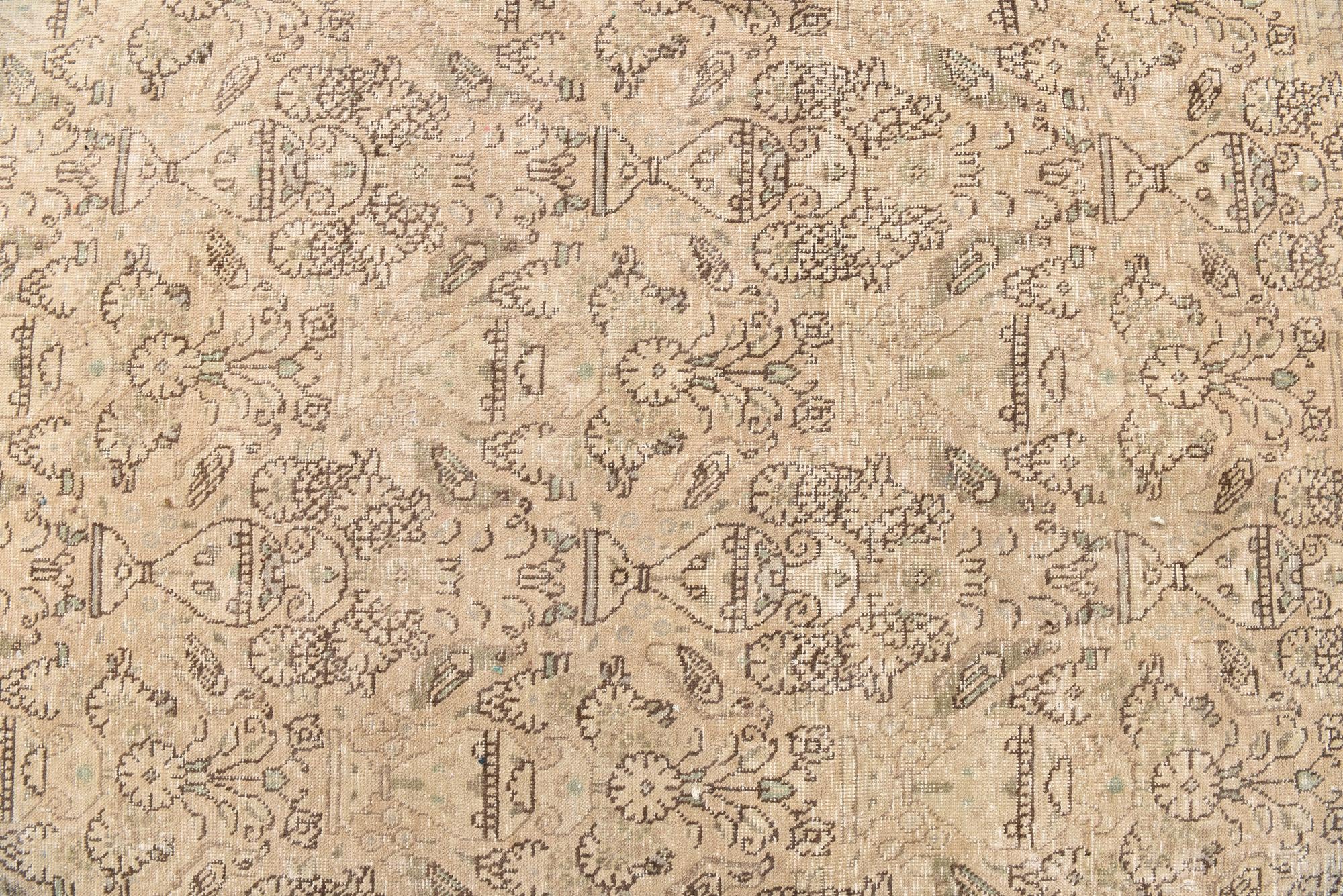 9' 4 x 12' Hand Knotted Ultra Vintage Persian Wool Rug