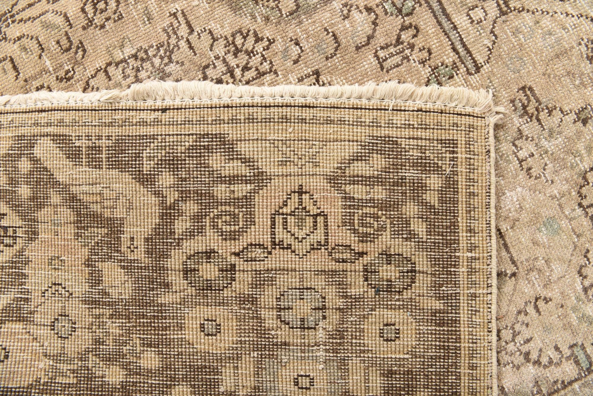 9' 4 x 12' Hand Knotted Ultra Vintage Persian Wool Rug