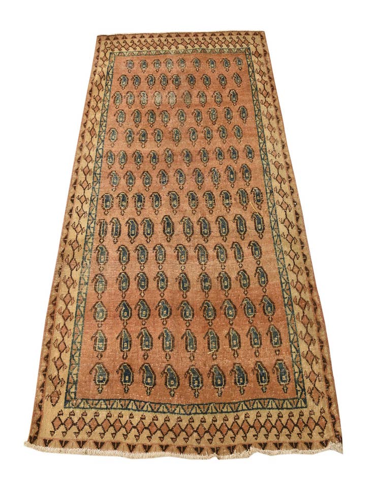 Detail image of 4' 5 x 5' 10  Hand Knotted Ultra Vintage Persian Wool Rug