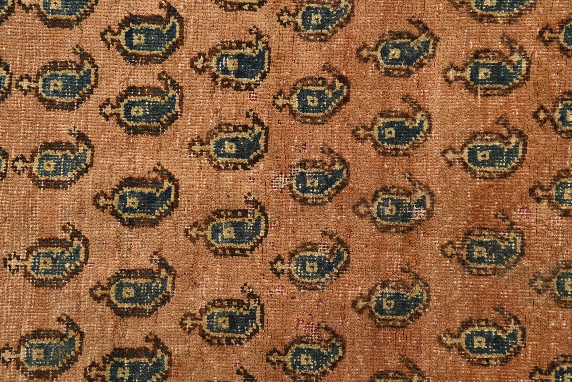 4' 5 x 5' 10 Hand Knotted Ultra Vintage Persian Wool Rug