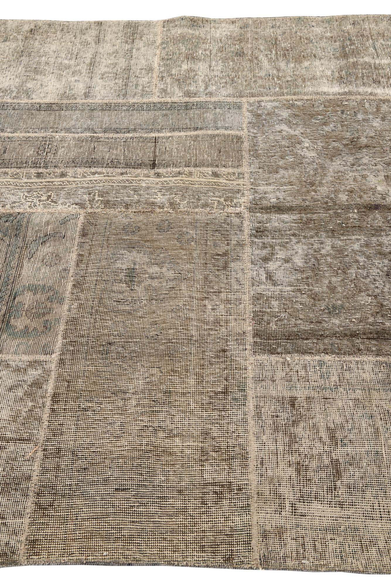5' 2 x 9' Hand Knotted Ultra Vintage Persian Wool Rug