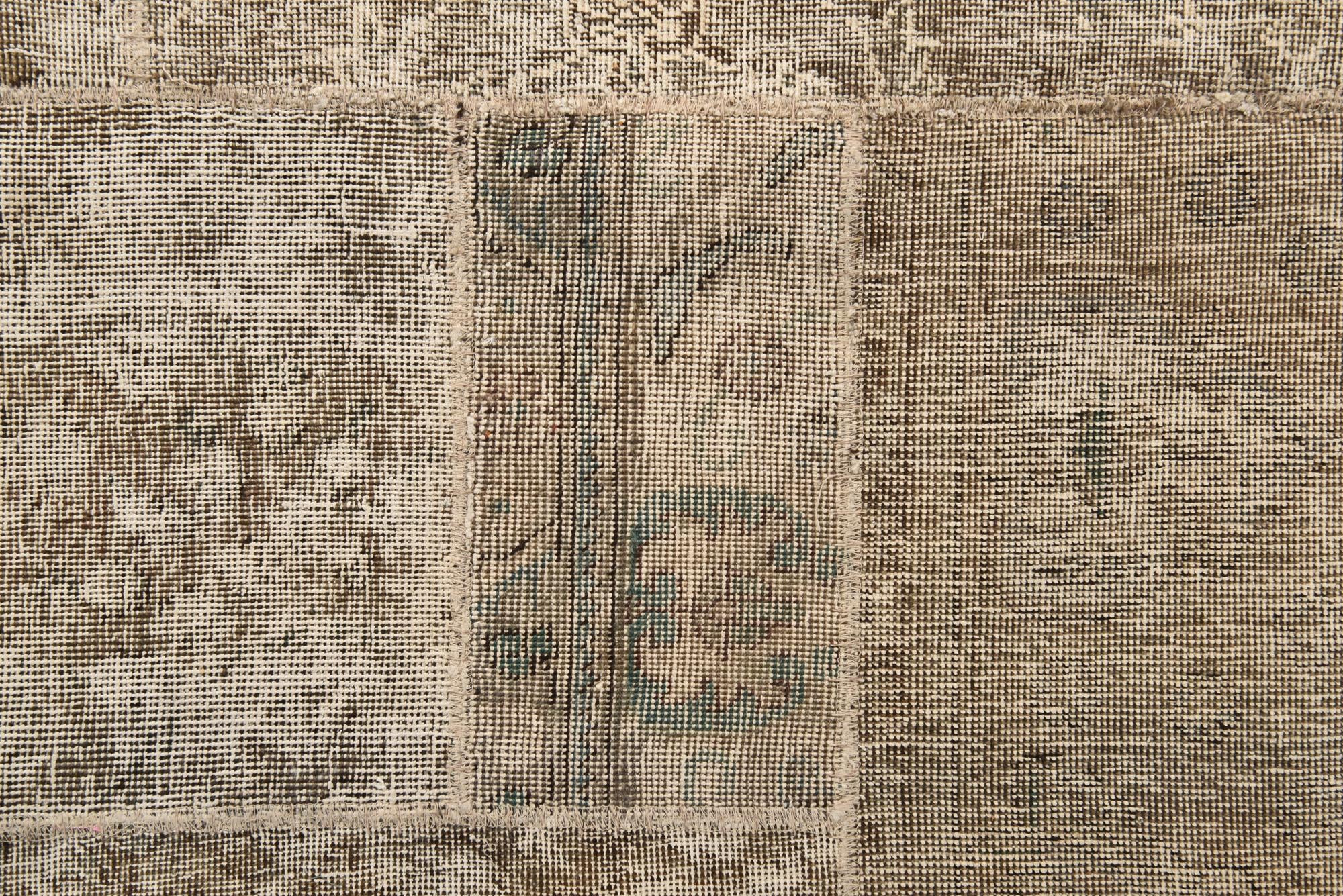 5' 2 x 9' Hand Knotted Ultra Vintage Persian Wool Rug