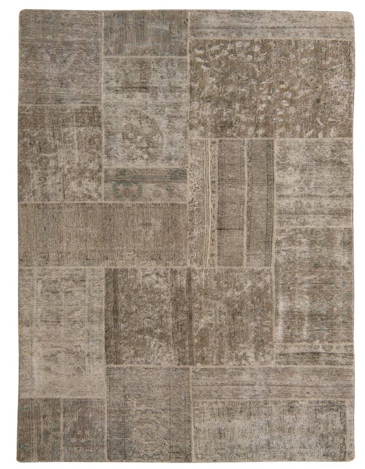 Detail image of 5' 2 x 9' Hand Knotted Ultra Vintage Persian Wool Rug