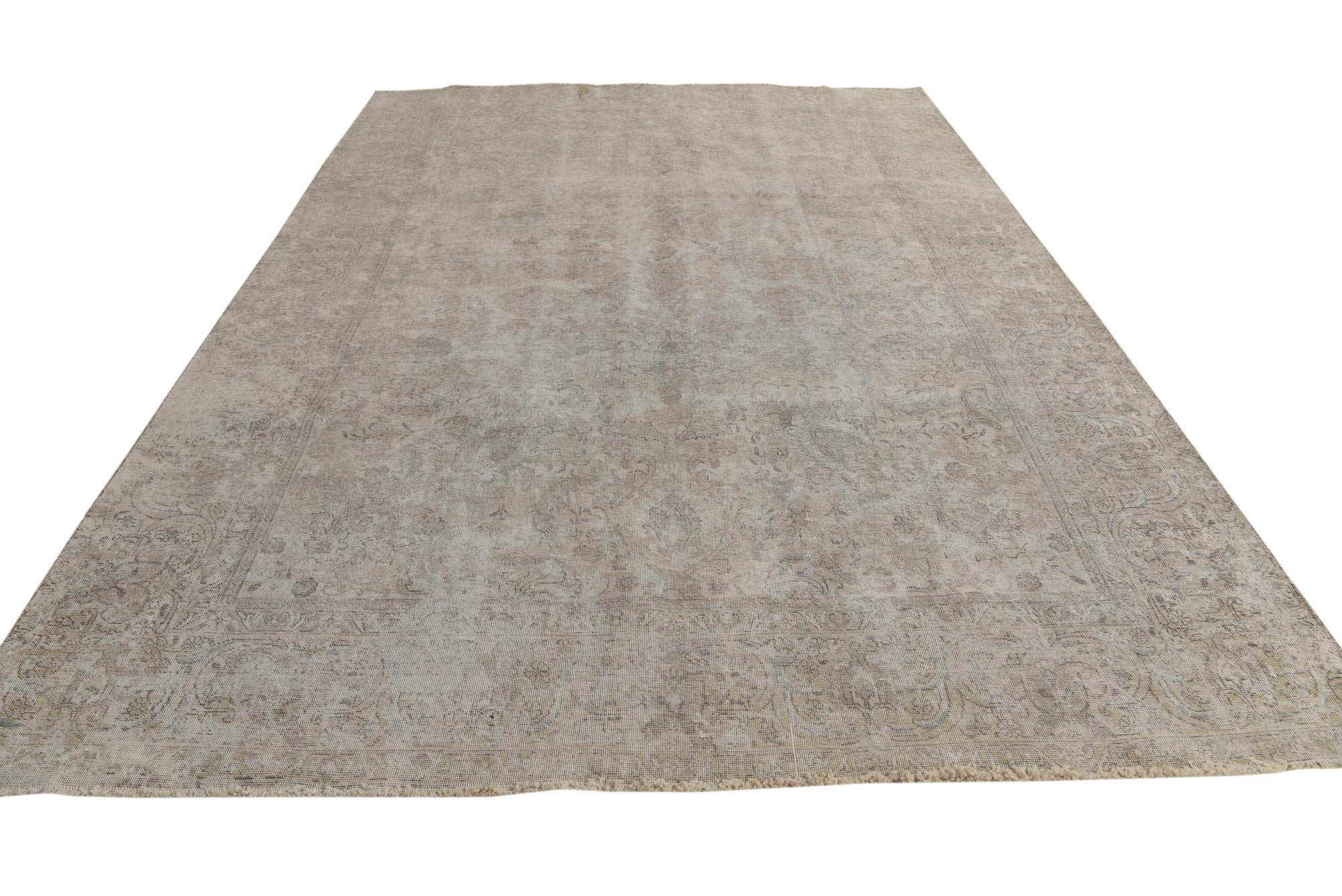 8' x 11' 1 Hand Knotted Ultra Vintage Persian Wool Rug