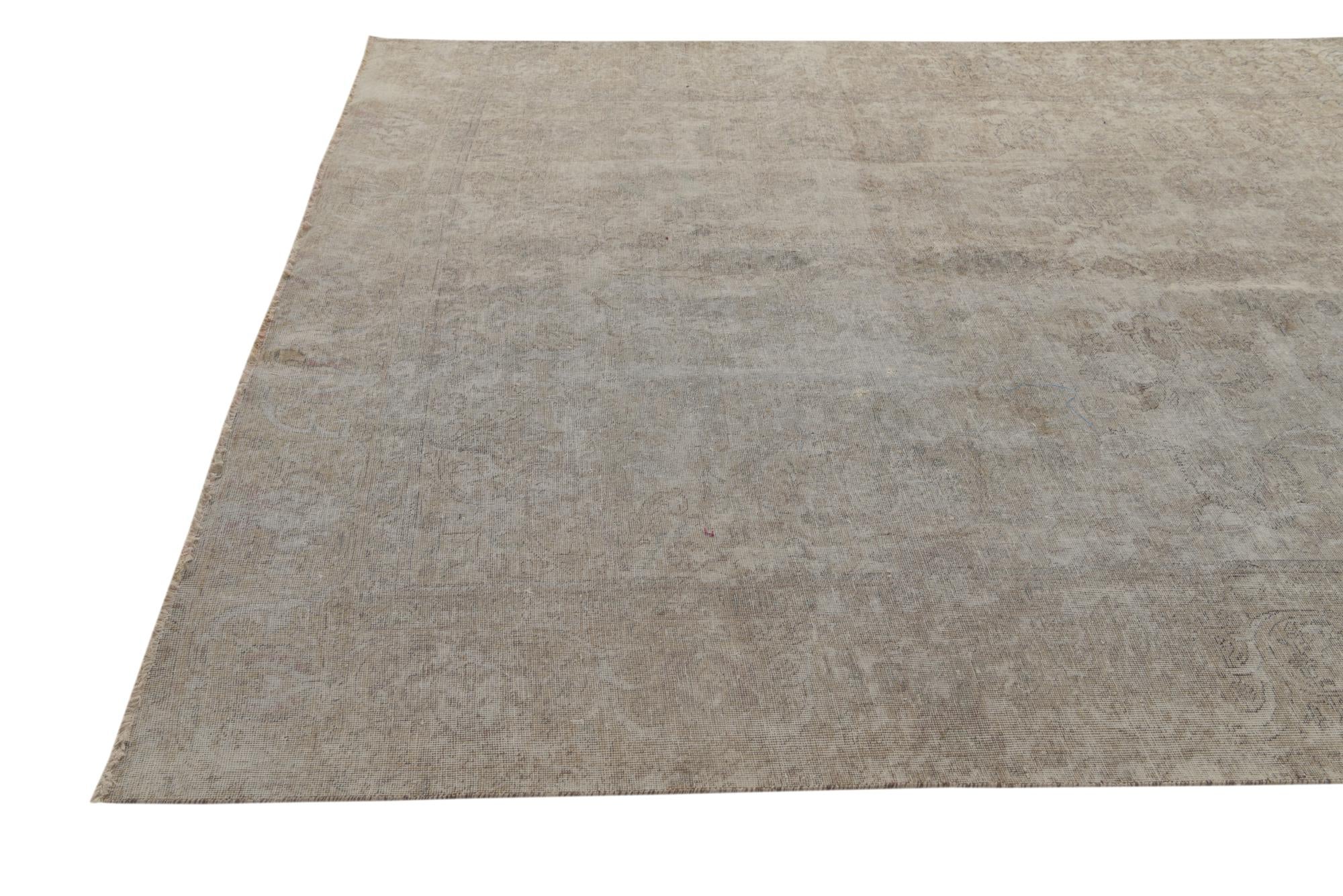 8' x 11' 1 Hand Knotted Ultra Vintage Persian Wool Rug