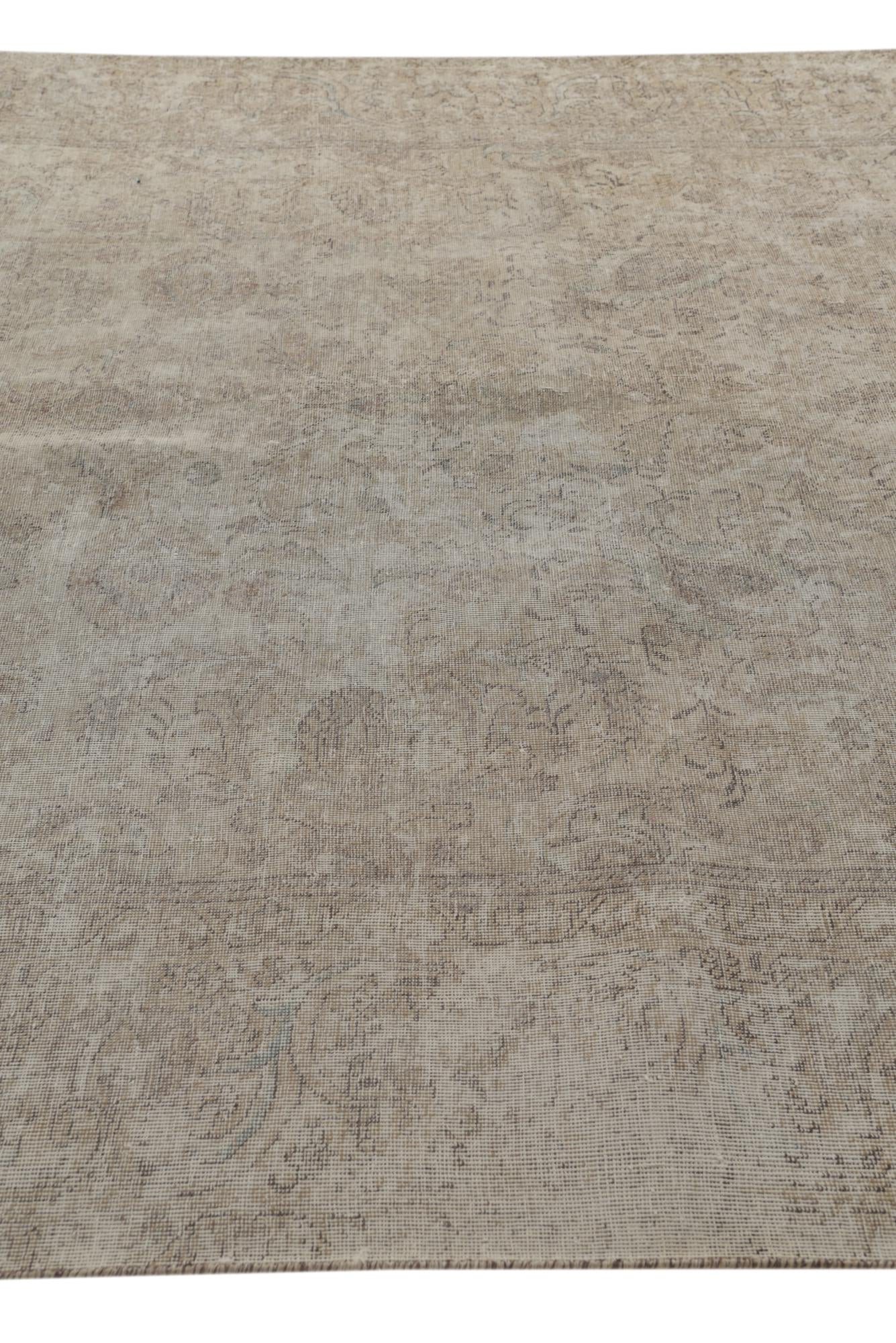 8' x 11' 1 Hand Knotted Ultra Vintage Persian Wool Rug