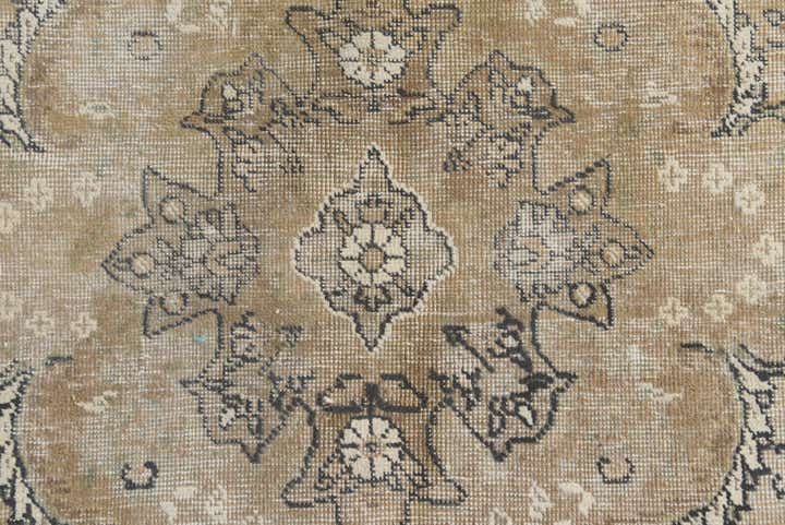 6' 10 x 9' Hand Knotted Ultra Vintage Persian Wool Rug