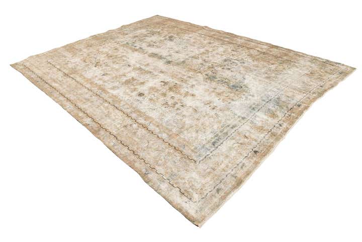 9' 6 x 12' 4 Hand Knotted Ultra Vintage Persian Wool Rug