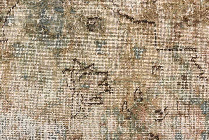 9' 6 x 12' 4 Hand Knotted Ultra Vintage Persian Wool Rug
