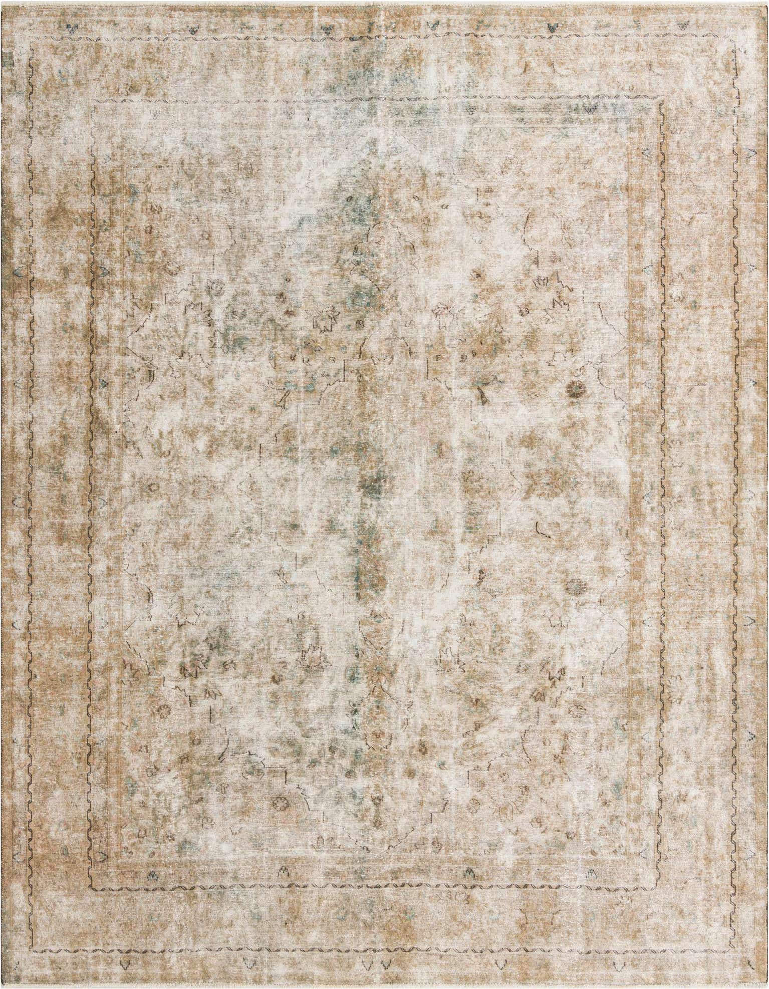 Primary image 9' 6 x 12' 4  Hand Knotted Ultra Vintage Persian Wool Rug