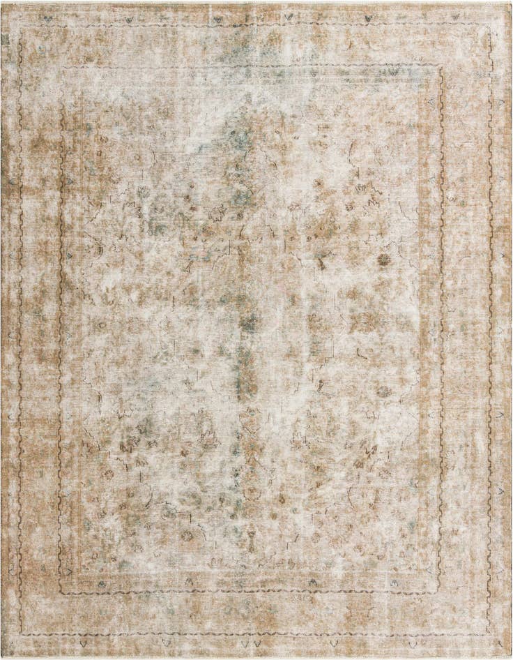 Detail image of 9' 6 x 12' 4 Hand Knotted Ultra Vintage Persian Wool Rug