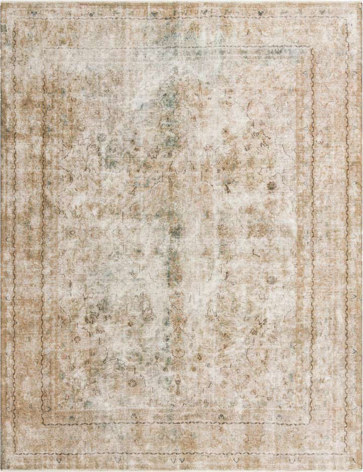 9' 6 x 12' 4 Hand Knotted Ultra Vintage Persian Wool Rug