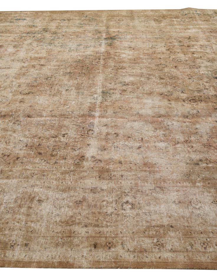 Detail image of 9' 10 x 13' 1  Hand Knotted Ultra Vintage Persian Wool Rug