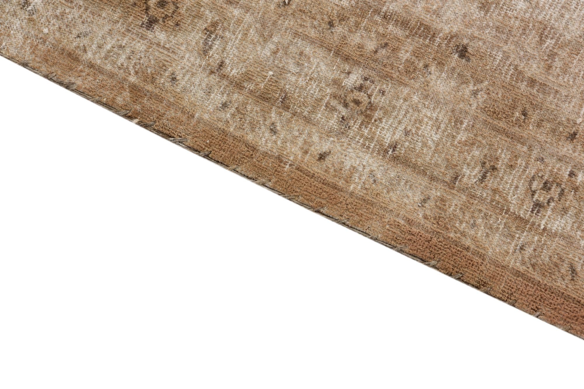 9' 10 x 13' 1 Hand Knotted Ultra Vintage Persian Wool Rug