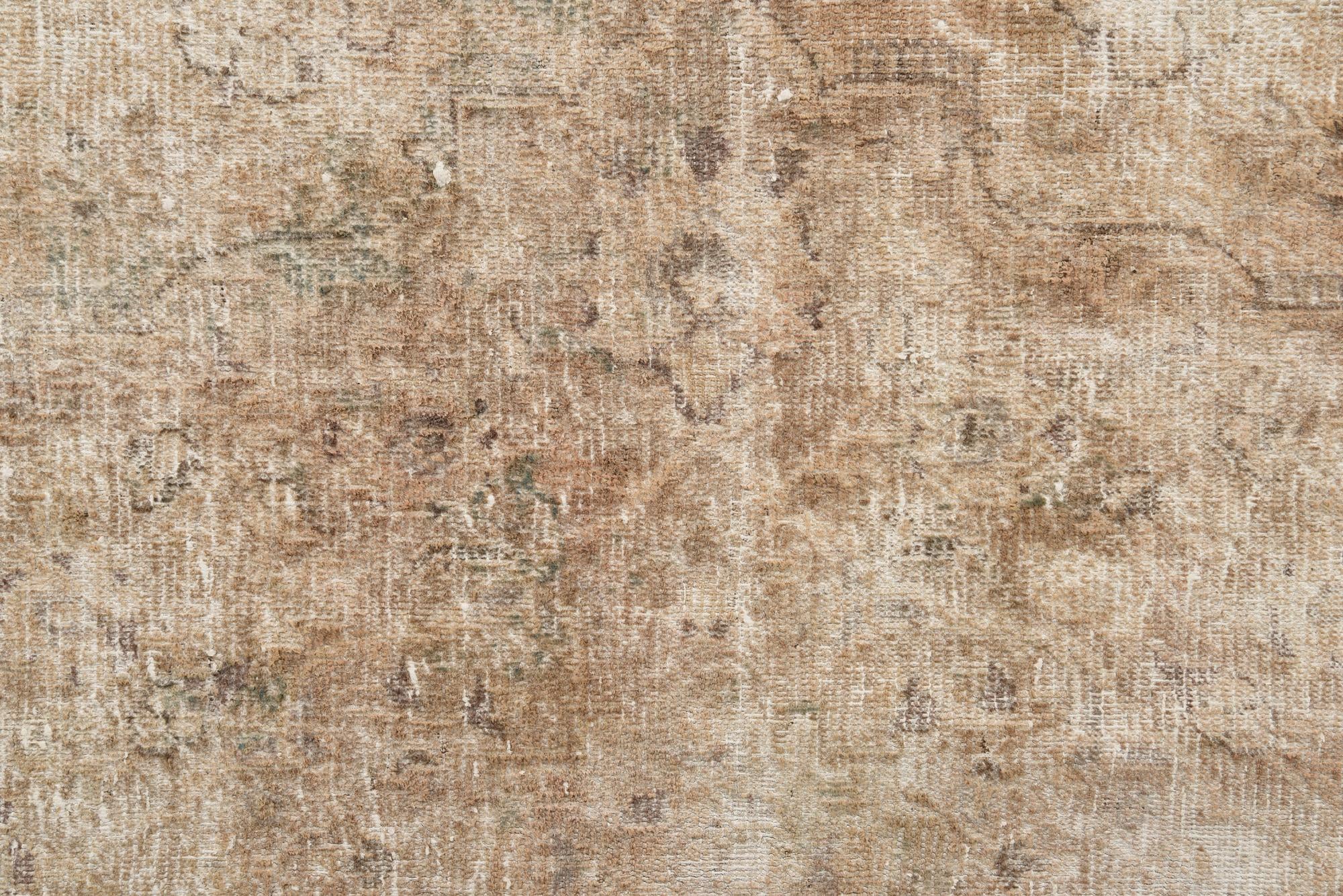 9' 10 x 13' 1 Hand Knotted Ultra Vintage Persian Wool Rug