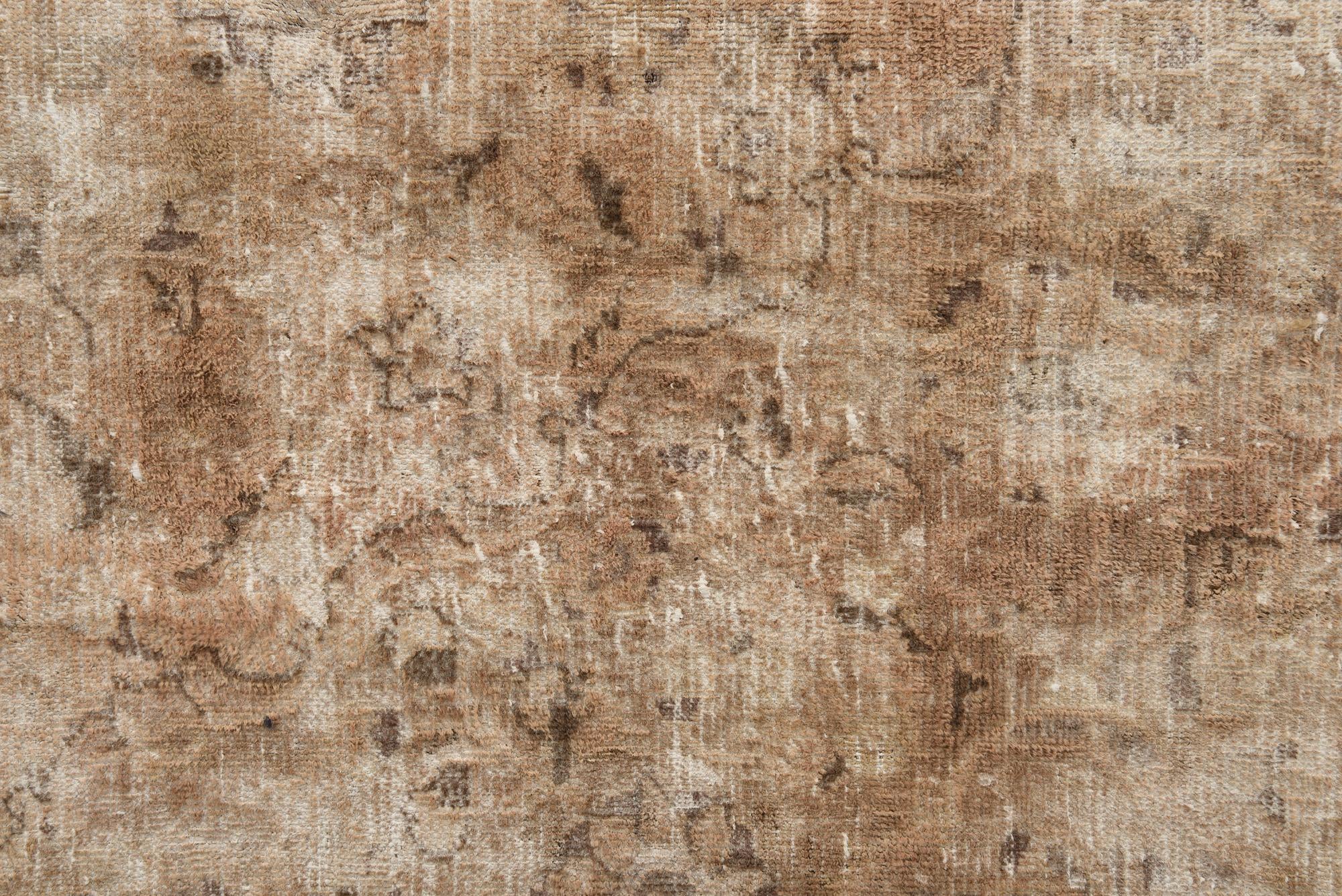9' 10 x 13' 1 Hand Knotted Ultra Vintage Persian Wool Rug