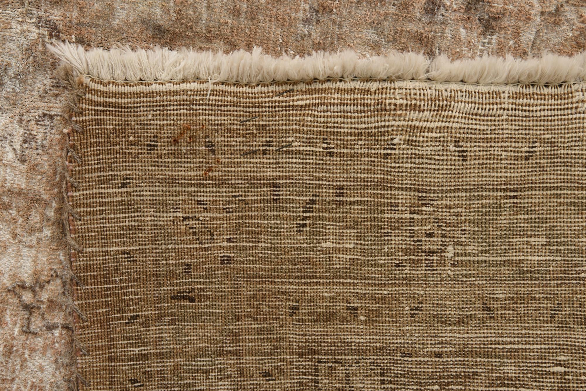 9' 10 x 13' 1 Hand Knotted Ultra Vintage Persian Wool Rug