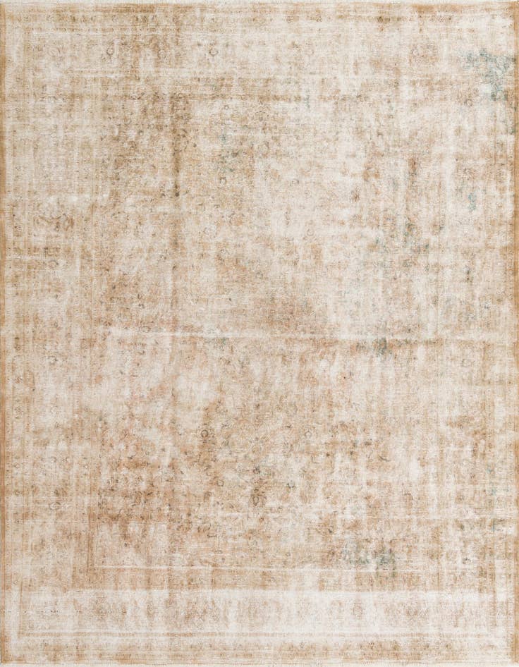 Detail image of 9' 10 x 13' 1 Hand Knotted Ultra Vintage Persian Wool Rug