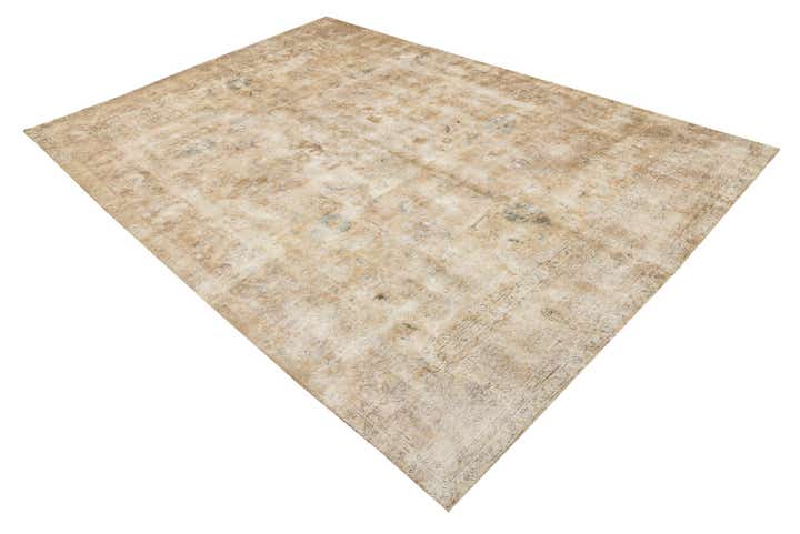 7' 3 x 10' 7 Hand Knotted Ultra Vintage Persian Wool Rug