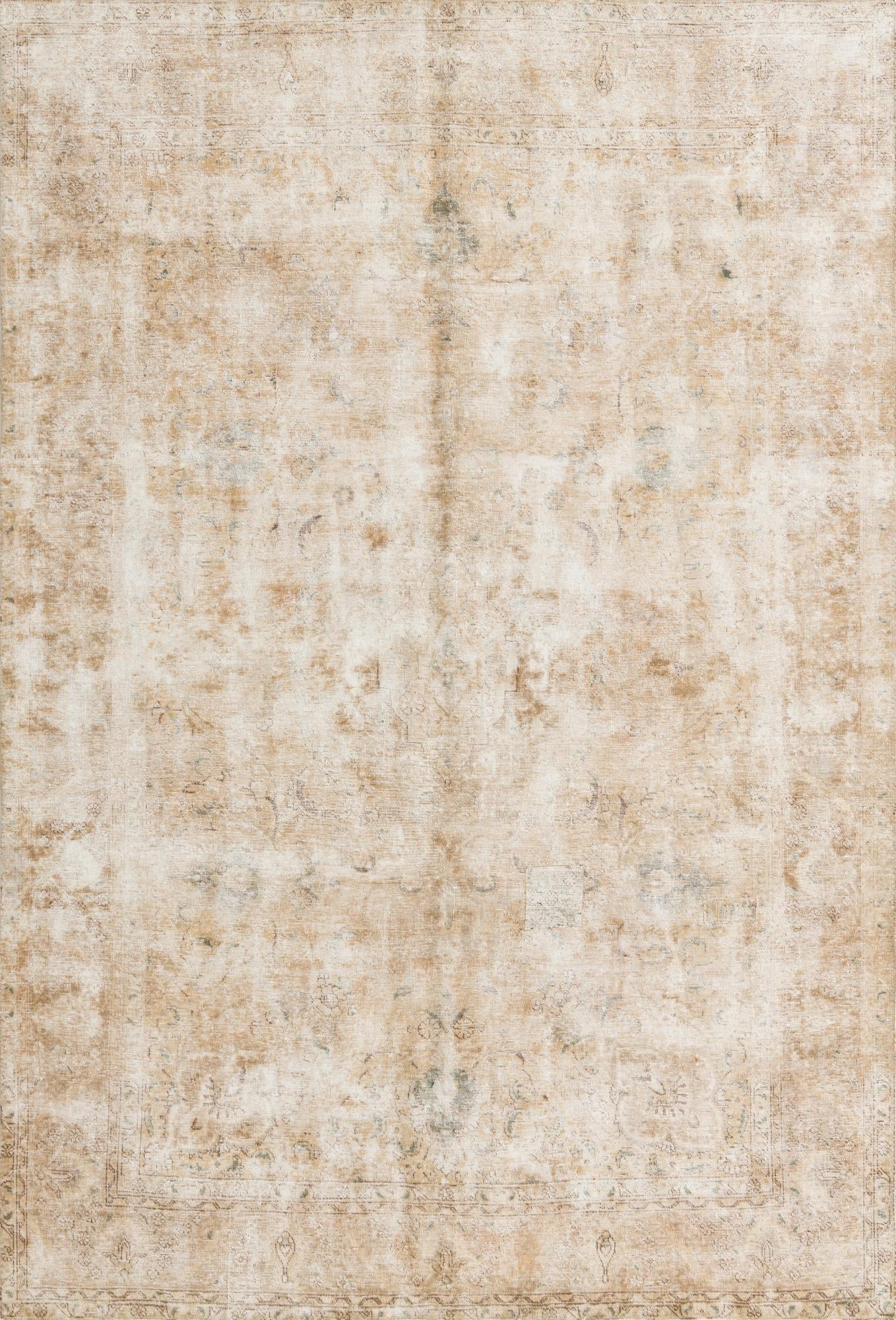 7' 3 x 10' 7 Hand Knotted Ultra Vintage Persian Wool Rug