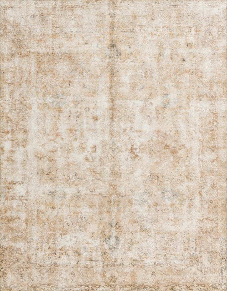  7' 3 x 10' 7  Hand Knotted Ultra Vintage Persian W...