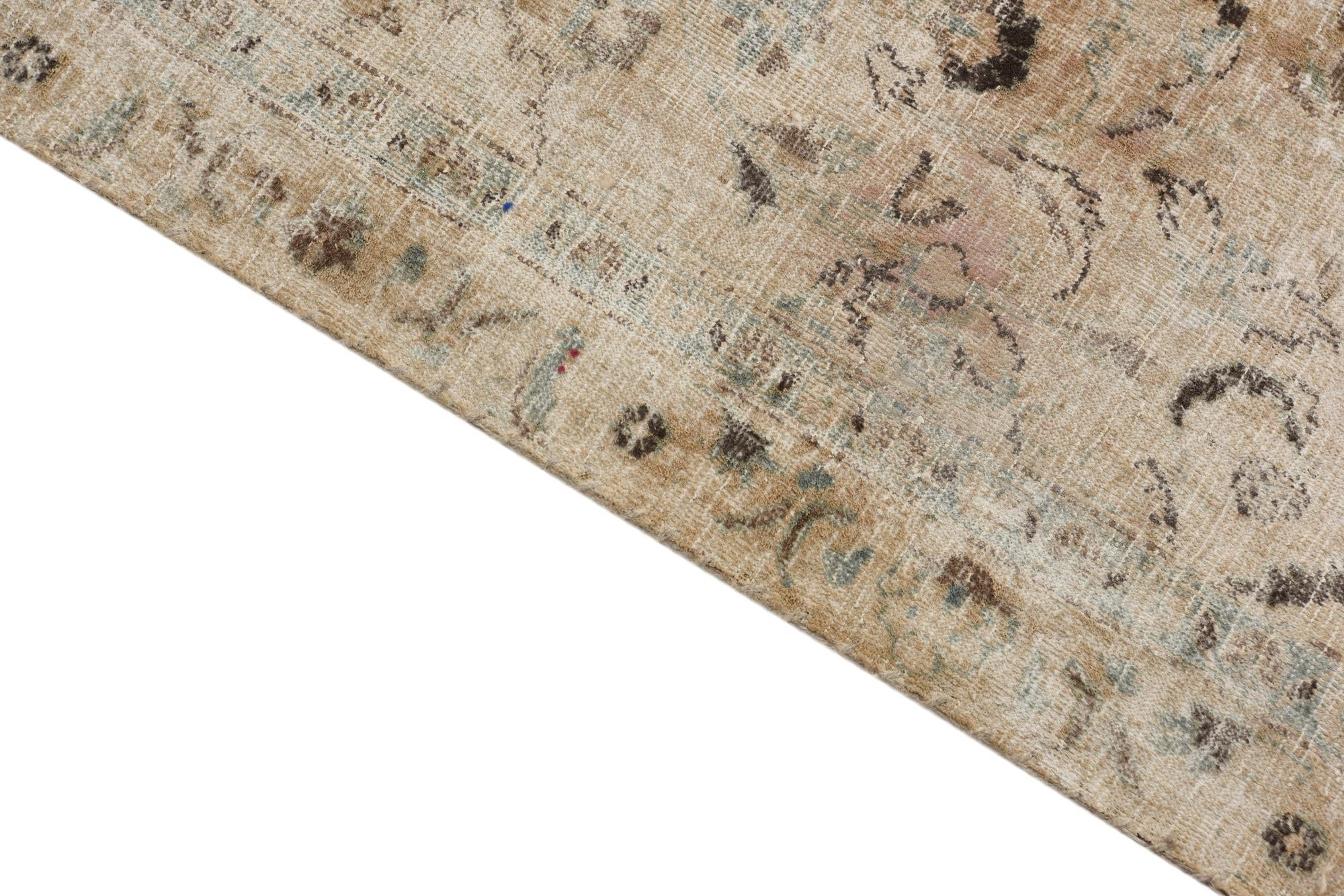 7' 3 x 10' 5 Hand Knotted Ultra Vintage Persian Wool Rug