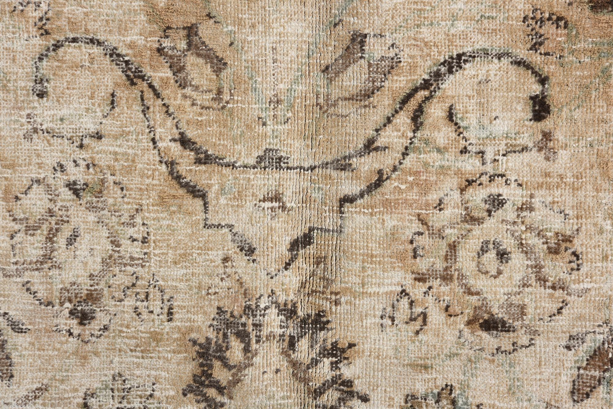 7' 3 x 10' 5 Hand Knotted Ultra Vintage Persian Wool Rug