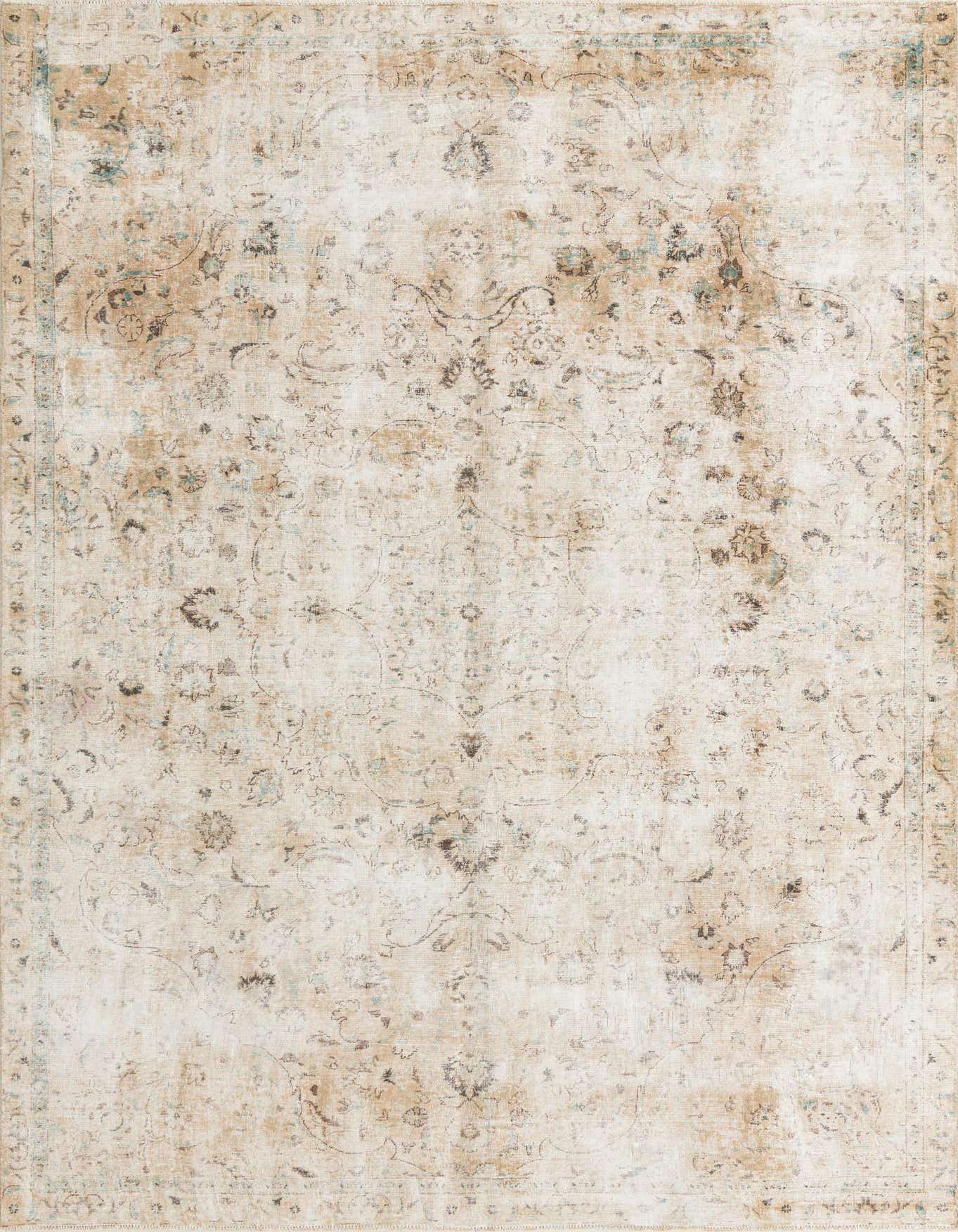 Primary image 7' 3 x 10' 5  Hand Knotted Ultra Vintage Persian Wool Rug