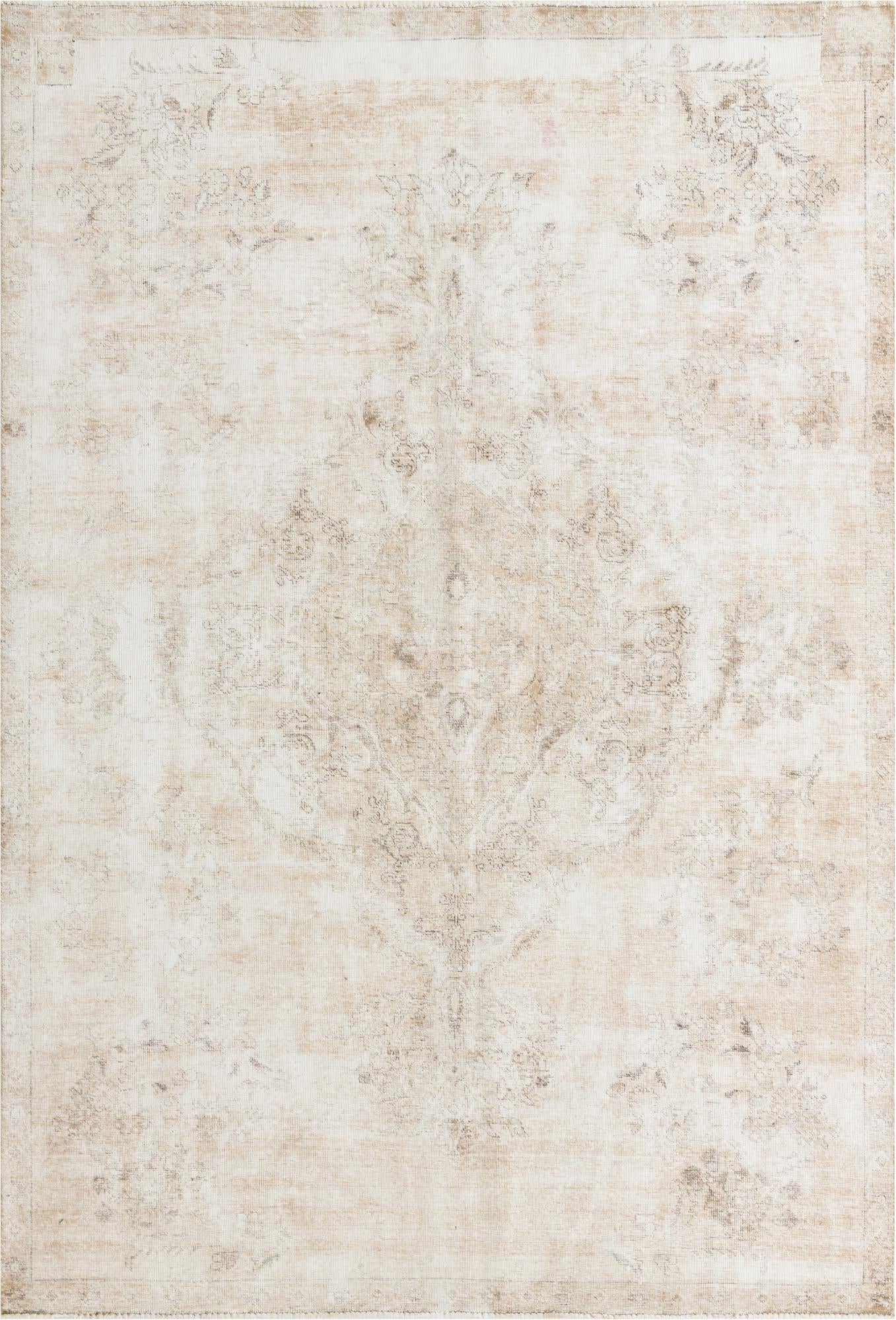 7' x 10' 5 Hand Knotted Ultra Vintage Persian Wool Rug