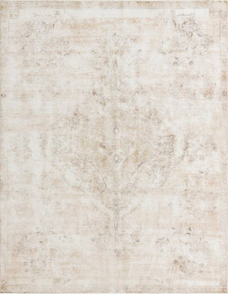 Detail image of 7' x 10' 5 Hand Knotted Ultra Vintage Persian Wool Rug
