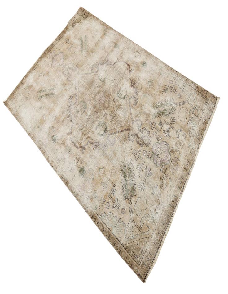 Detail image of 3' 6 x 5' 5  Hand Knotted Ultra Vintage Persian Wool Rug