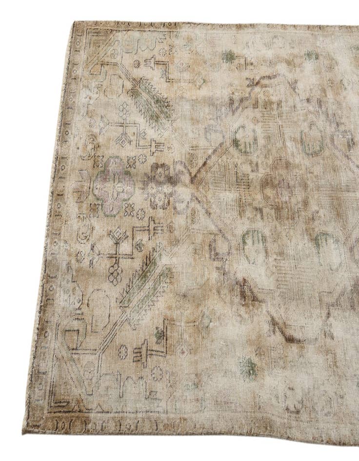 Detail image of 3' 6 x 5' 5  Hand Knotted Ultra Vintage Persian Wool Rug