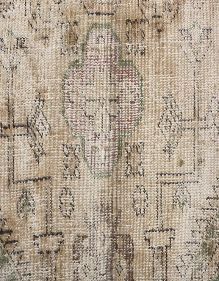 Detail image of 3' 6 x 5' 5  Hand Knotted Ultra Vintage Persian Wool Rug