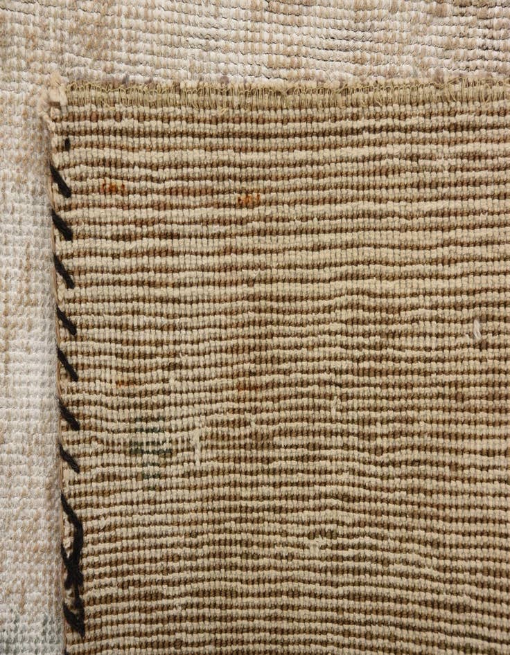 Detail image of 5' 10 x 9'  Hand Knotted Ultra Vintage Persian Wool Rug