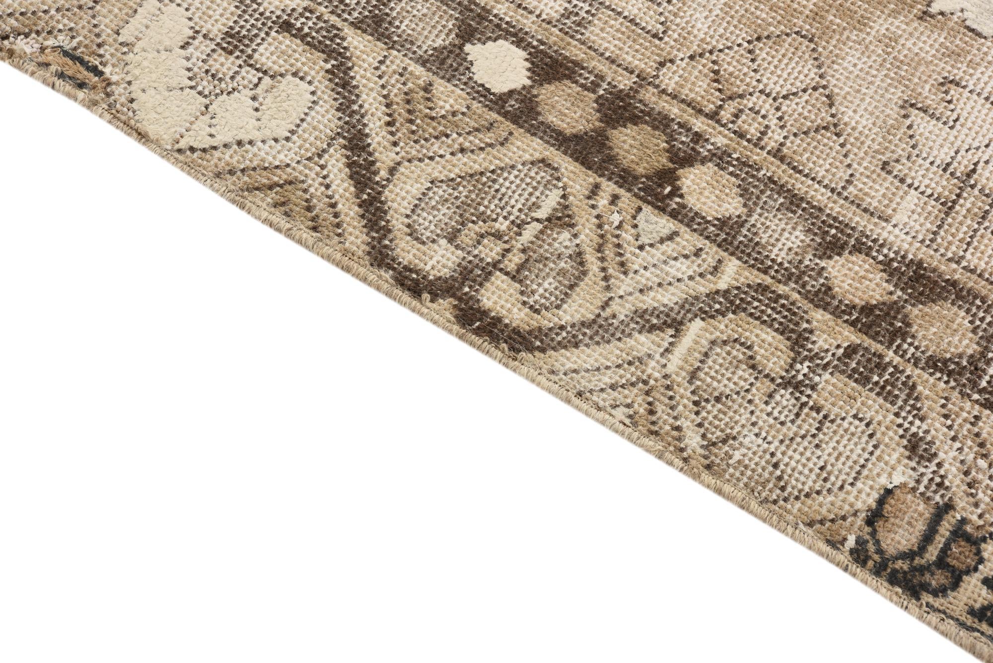 6' 4 x 9' 9 Hand Knotted Ultra Vintage Persian Wool Rug