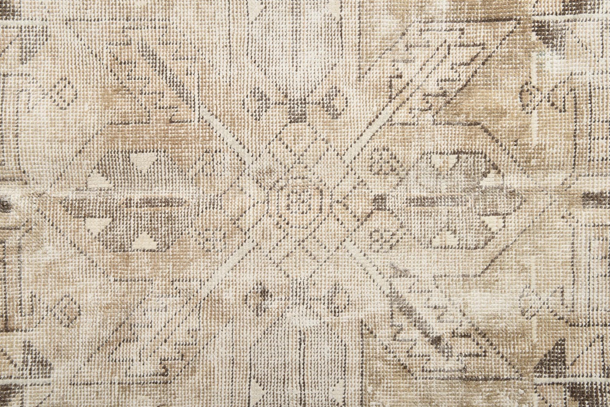 6' 4 x 9' 9 Hand Knotted Ultra Vintage Persian Wool Rug