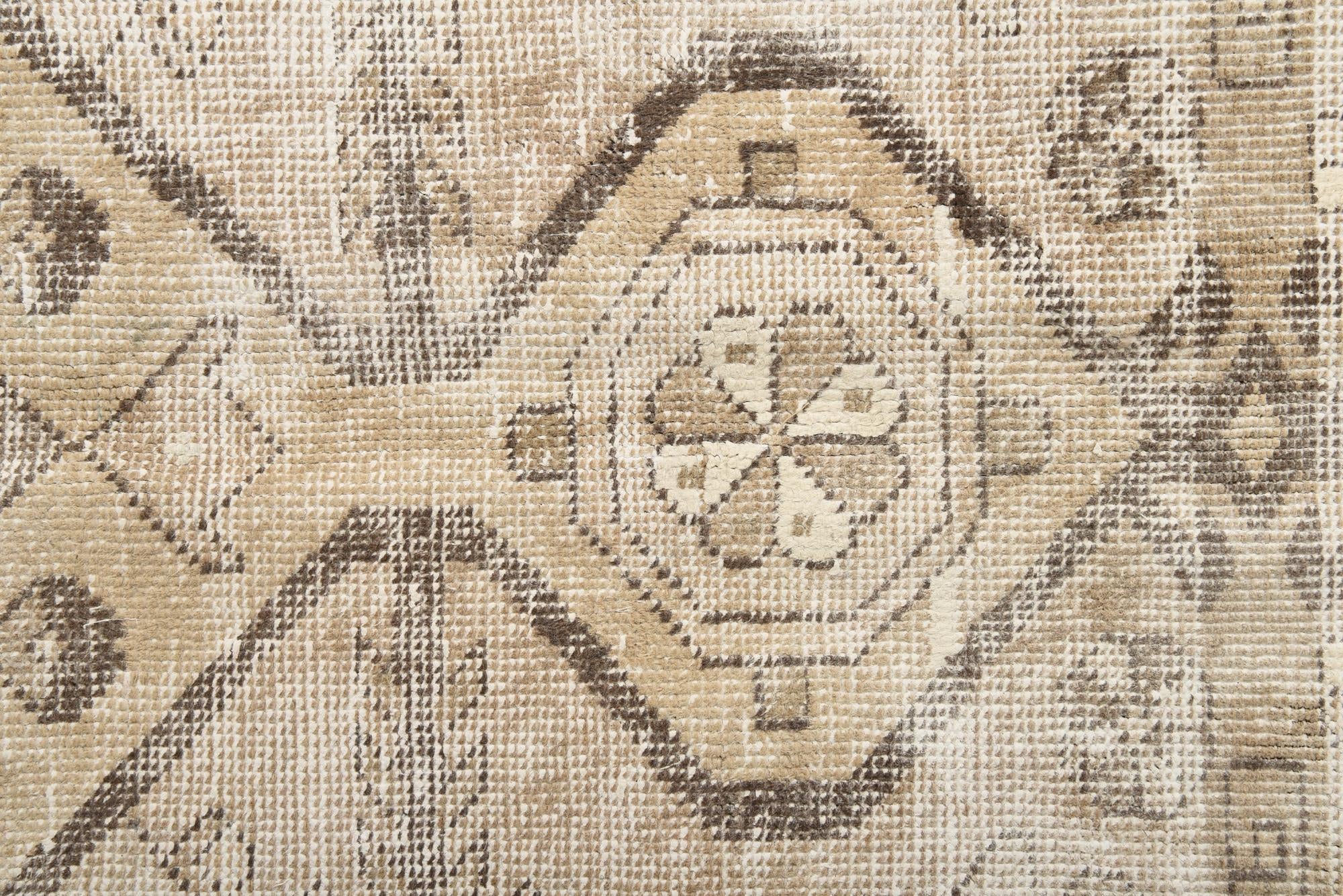 6' 4 x 9' 9 Hand Knotted Ultra Vintage Persian Wool Rug
