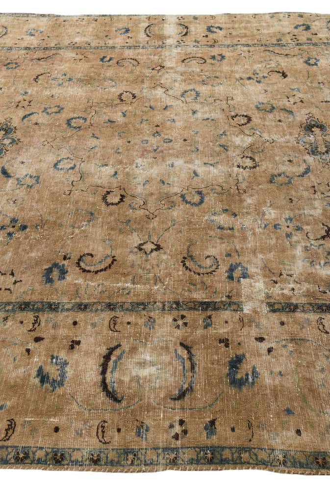 8' 5 x 11' 6 Hand Knotted Ultra Vintage Persian Wool Rug