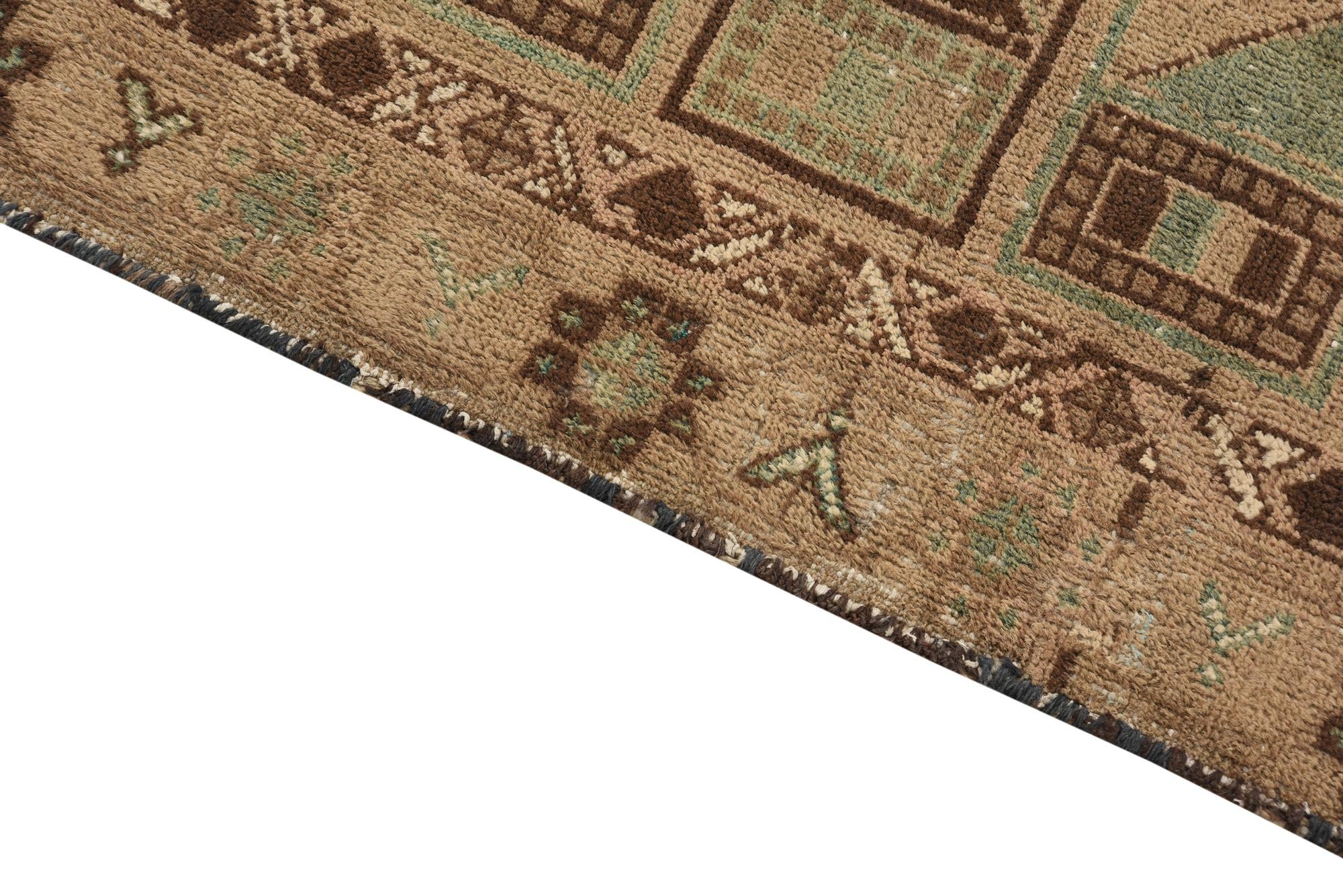 3' 8 x 5' 9 Hand Knotted Ultra Vintage Persian Wool Rug