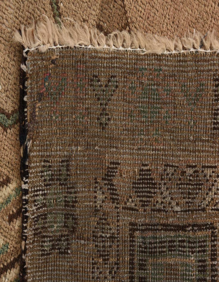 Detail image of 3' 8 x 5' 9  Hand Knotted Ultra Vintage Persian Wool Rug