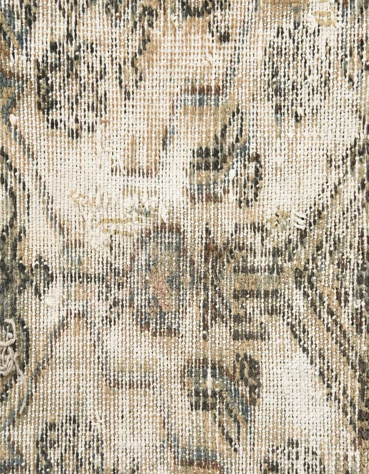 Detail image of 6' 2 x 9' 9  Hand Knotted Ultra Vintage Persian Wool Rug