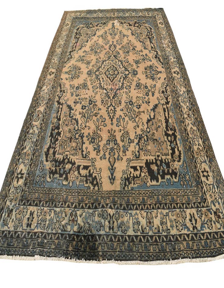 Detail image of 8' 5 x 11' 2  Hand Knotted Ultra Vintage Persian Wool Rug