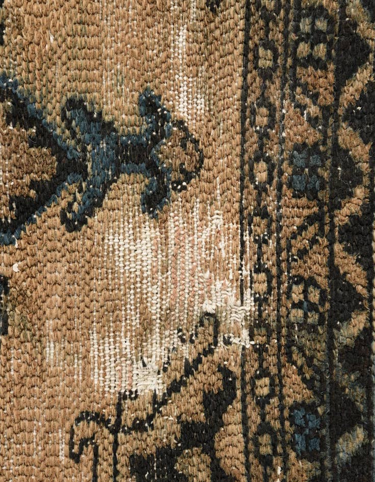 Detail image of 8' 5 x 11' 2  Hand Knotted Ultra Vintage Persian Wool Rug