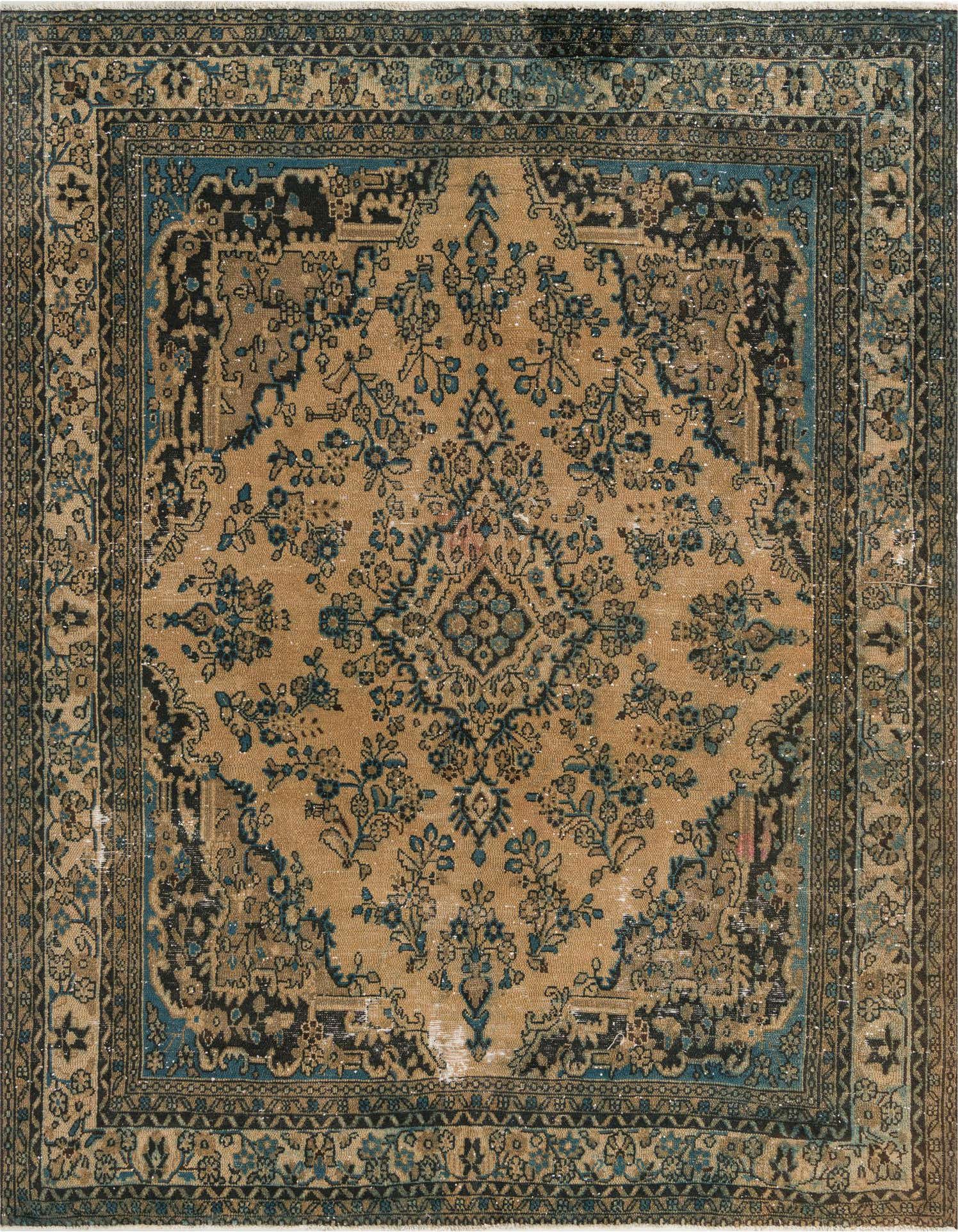 Primary image 8' 5 x 11' 2  Hand Knotted Ultra Vintage Persian Wool Rug