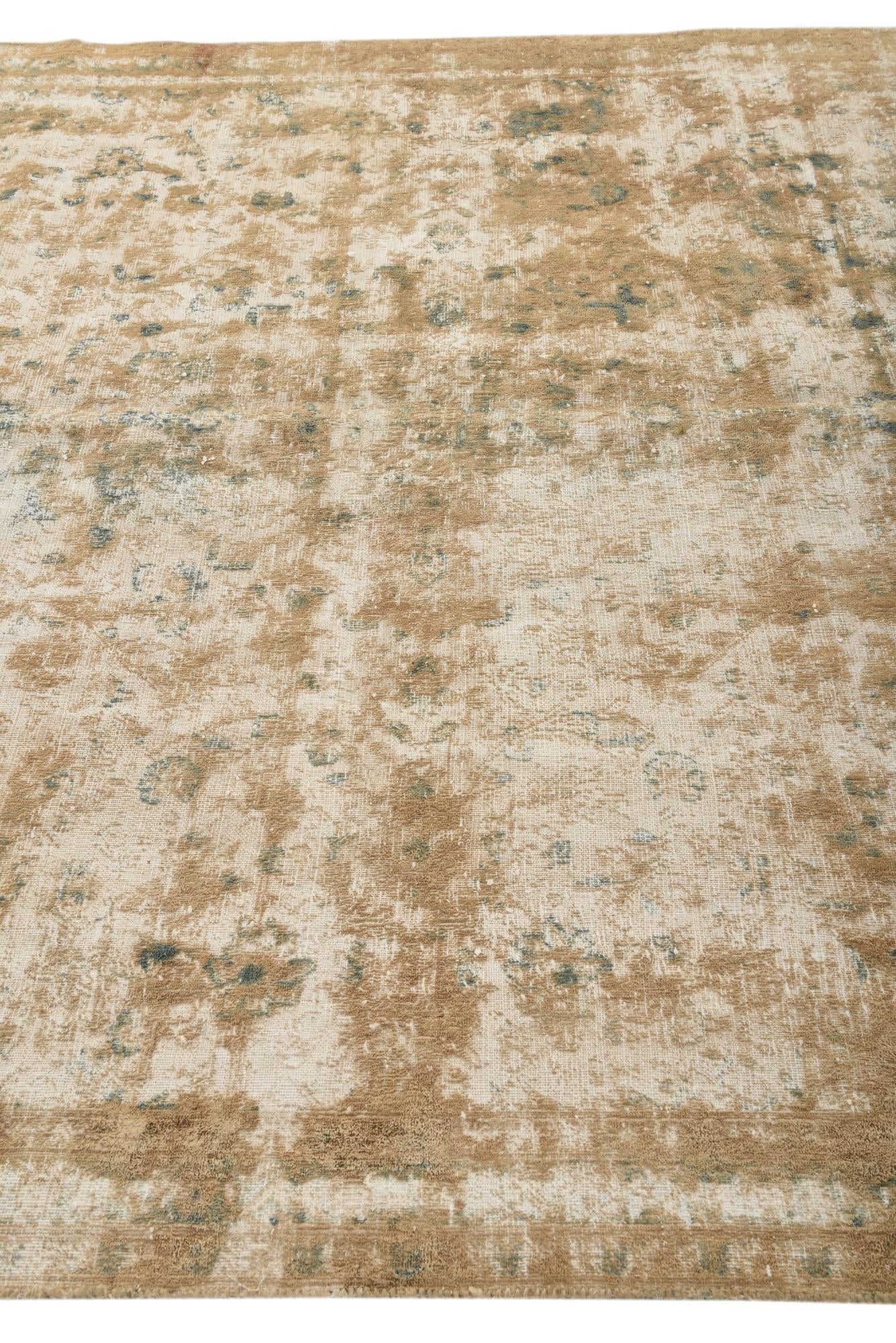 7' x 9' 10 Hand Knotted Ultra Vintage Persian Wool Rug