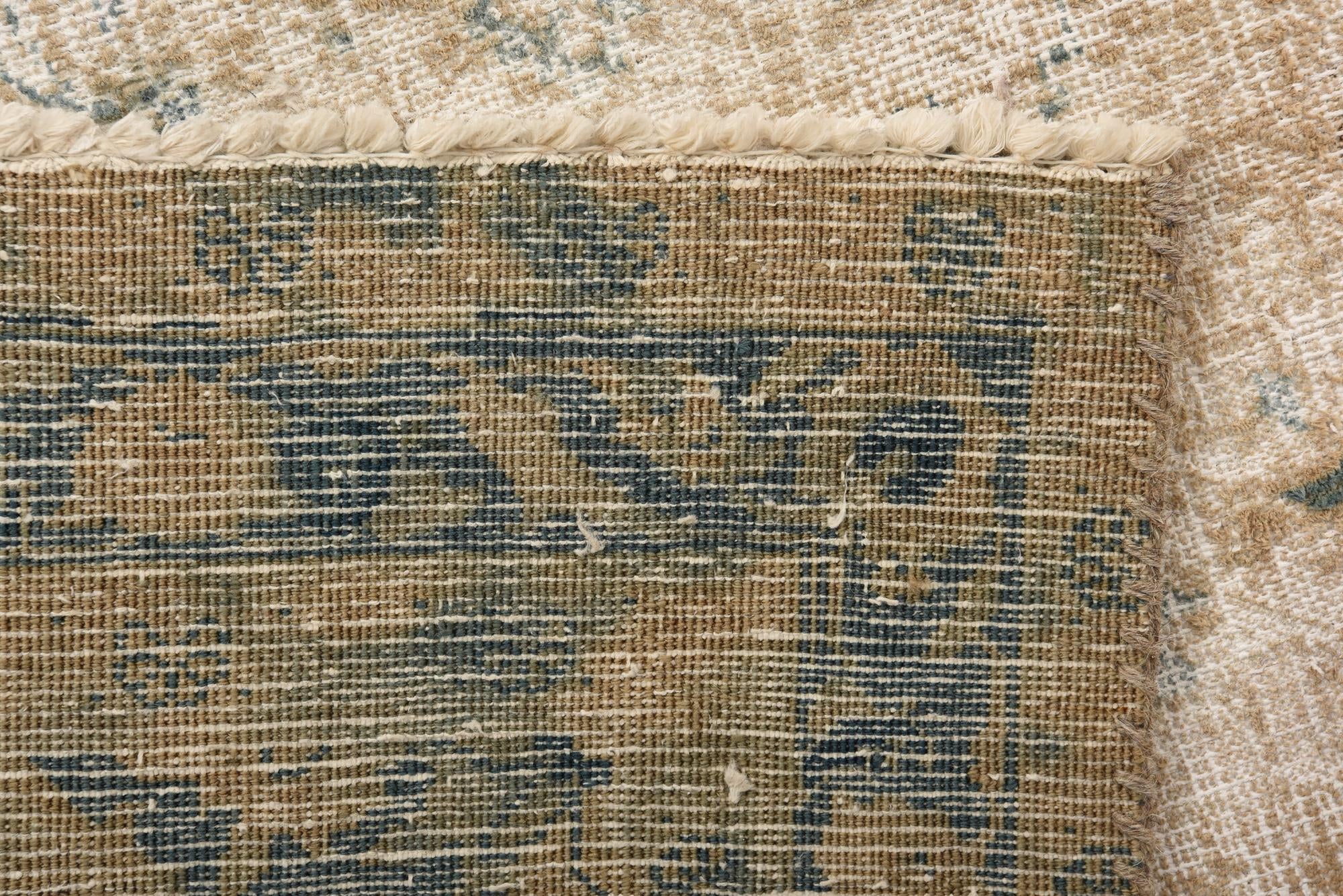 6' 10 x 9' 9 Hand Knotted Ultra Vintage Persian Wool Rug