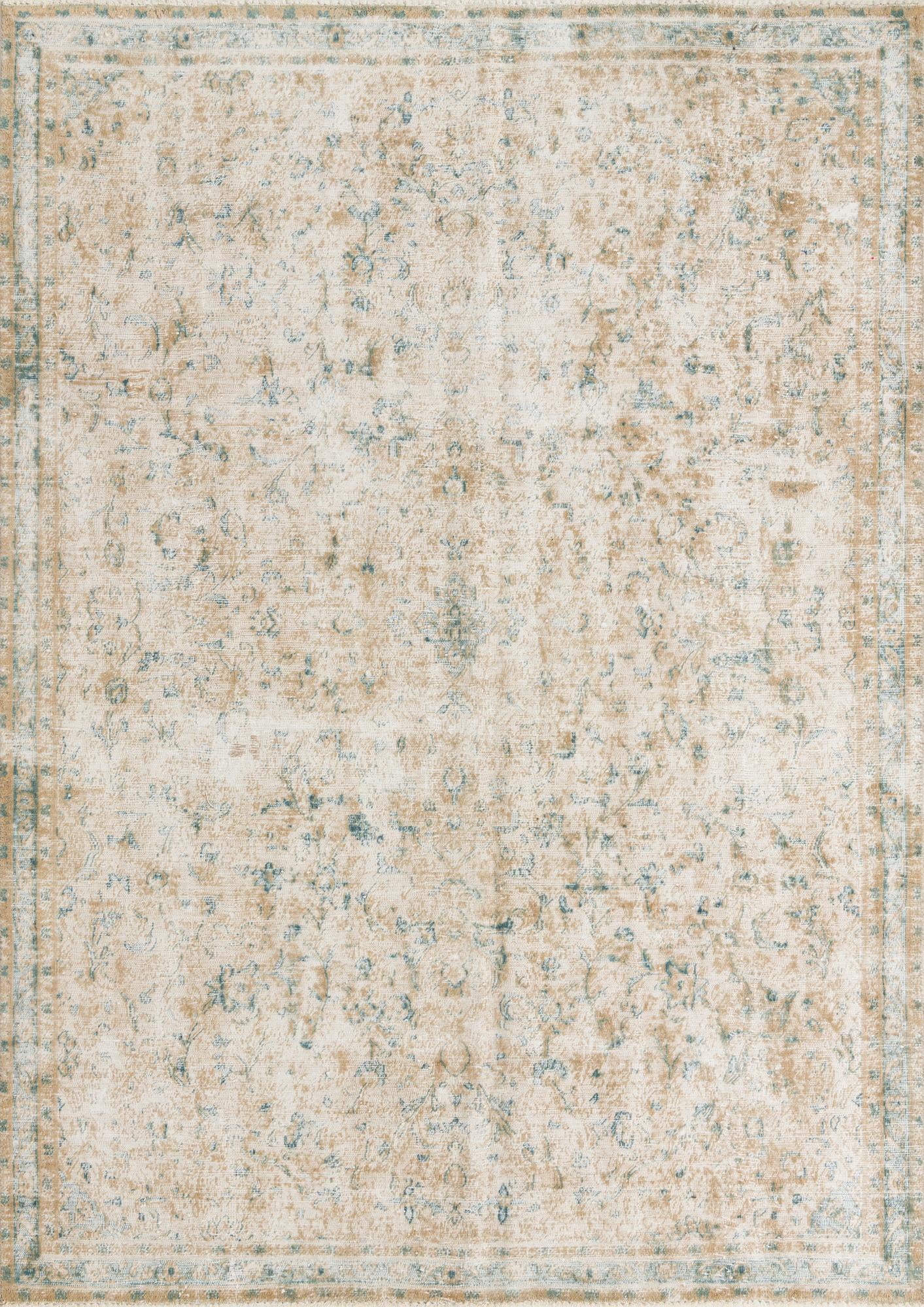 6' 10 x 9' 9 Hand Knotted Ultra Vintage Persian Wool Rug
